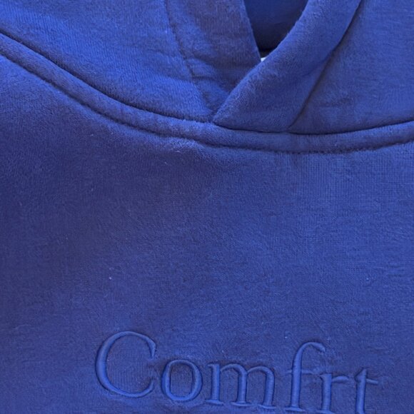 Comfrt Oversized Signature Fit Hoodie | For Stress & Anxiety Indigo, XL - Picture 8 of 11